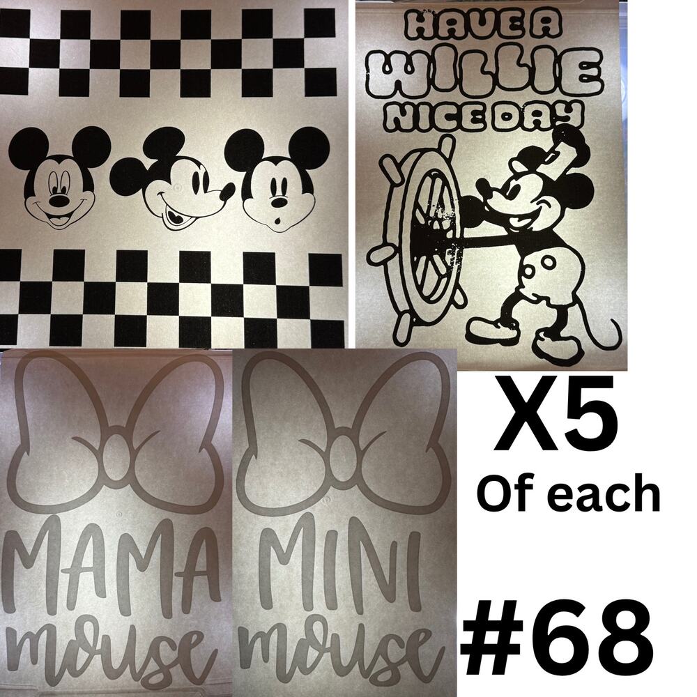Mickey Mouse Themed Screen Print Bundle